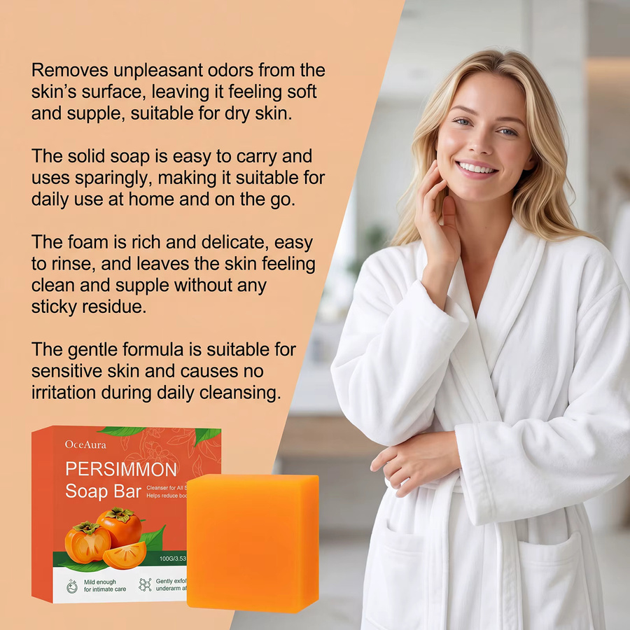 OceAura Persimmon Reinigungsseife, Unisex, Körperpflege - Bild 3