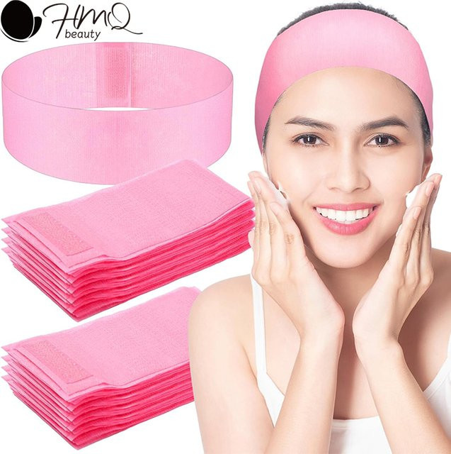 HMQ beauty Einweg-Gesichts-Stirnbänder aus Stretch-Vlies, Damen - Bild 1