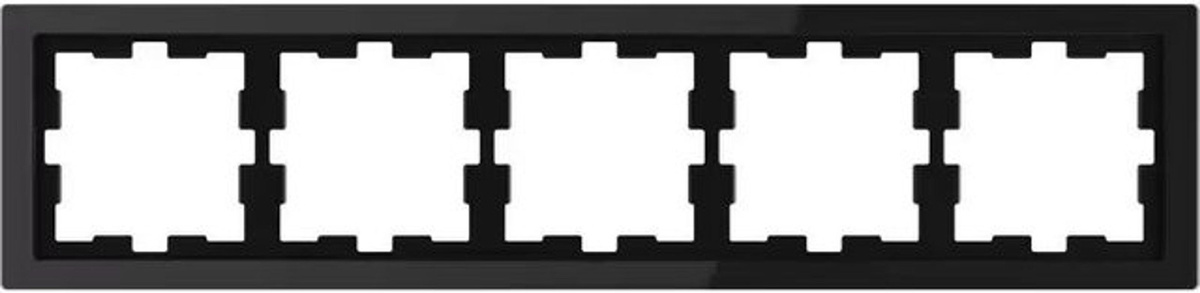 Merten Rahmen Abdeckung System Design Onyxschwarz für Wandmontage mit Glasoberfläche - Bild 1
