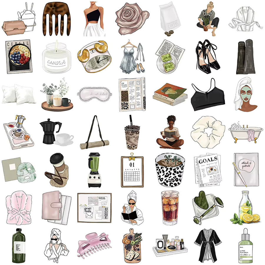 Charile Cartoon Ins-Style Clean Girl Ästhetik-Aufkleber, Sticker - Bild 3
