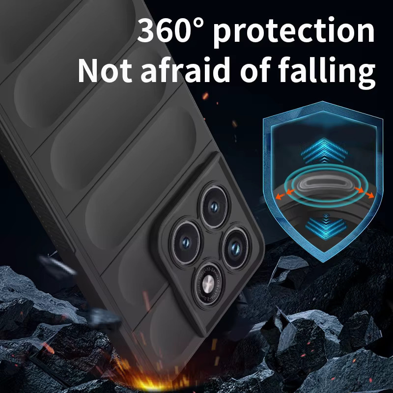 Militärische Airbag-Schutzhülle für Motorola Moto Edge 70 Fusion 60 Neo 50 70 Air Pro G67 G77 G06 G86 Power in Schwarz und Rot, Sturzsichere Handyhülle - Bild 3
