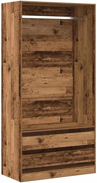 vidaXL Kleiderschrank Altholz-Optik in Braun aus Holzwerkstoff, B/T/H: 100 x 50 x 200 cm - Bild 1