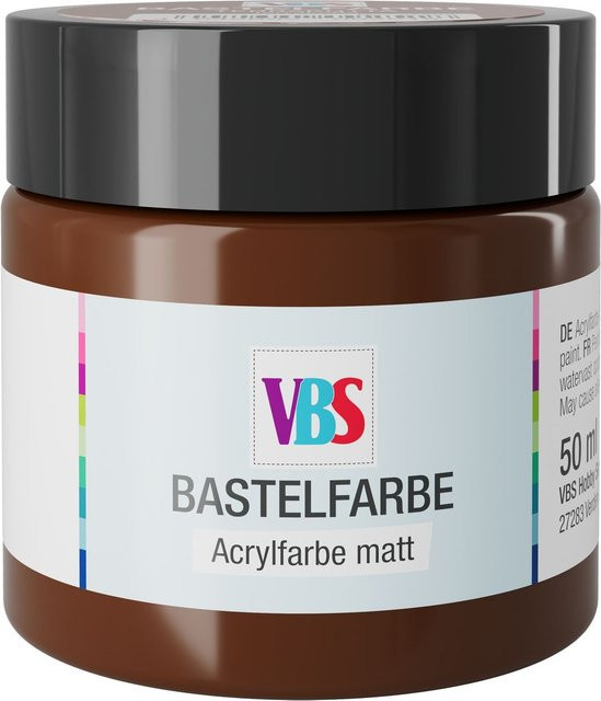 VBS Bastelfarbe Rotbraun lösungsmittelfrei 50 ml - Bild 1
