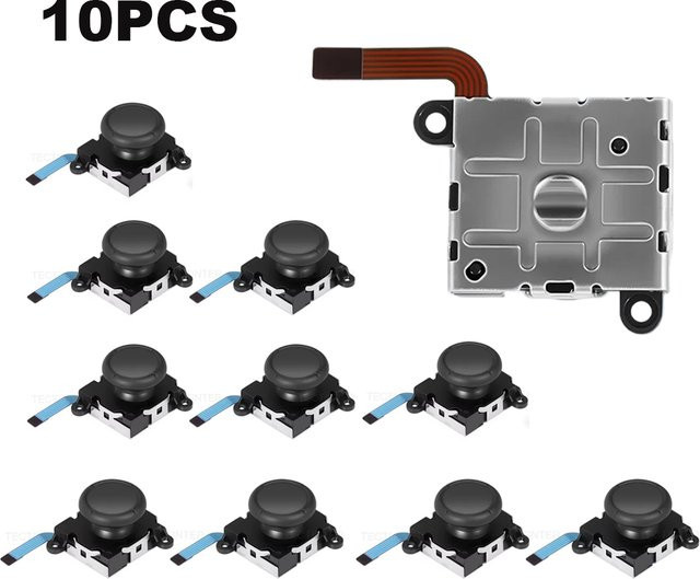 Hall-Effekt Ersatz-Joystick in Schwarz für Nintendo Switch, Lite und OLED Controller Gamepad 3D Analog Thumb Stick Reparaturset - Bild 1