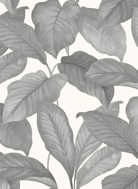 BoråsTapeter Tapete Bo - 7405 Vintage Floral in Grau aus Vlies - Bild 1