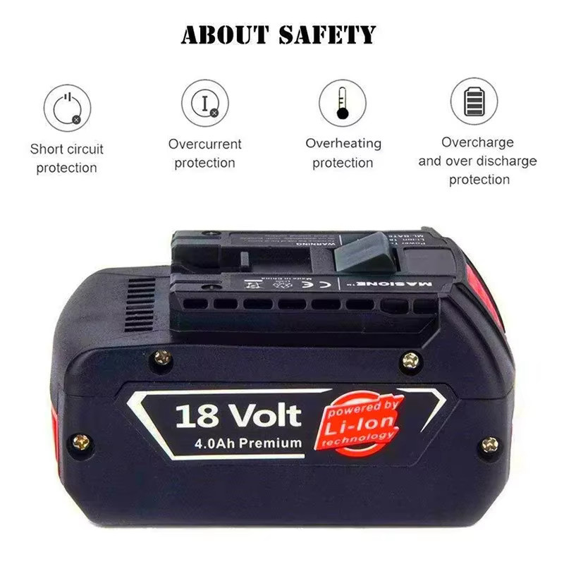 Bosch 18 V Lithium-Ionen-Akku BAT609 mit 6,0 Ah Kapazität - Bild 2