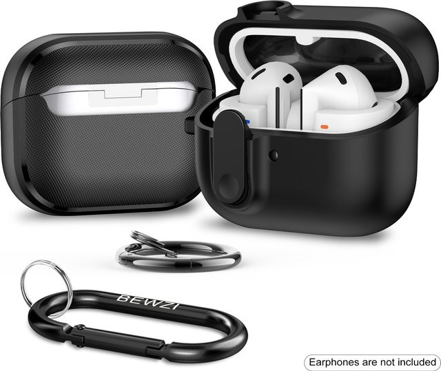 Samsung Galaxy Buds3 Pro / Buds3 / Buds3 FE Schutzhülle Vogue in Grau mit Druckknopfschalter und kratzfestem Design - Bild 1