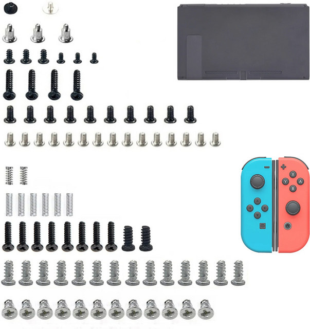 Nintendo Switch Joy Con Reparaturset mit Schrauben und Federn für die linke und rechte Konsole - Bild 1