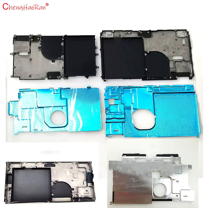 Nintendo Switch NS Lite und OLED Ersatzteil Set aus Aluminium: Internes Hitzeschild und mittlerer Rahmen in Blau - Bild 2