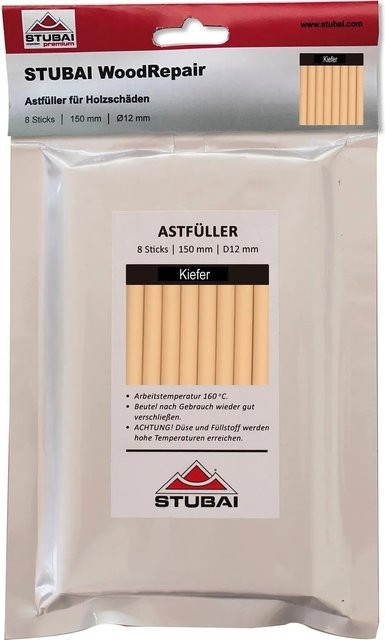 Stubai Astfüller Wood-Repair Sticks aus synthetischem Harz in Kiefer, 8 Stück, Länge: 150 mm - Bild 1