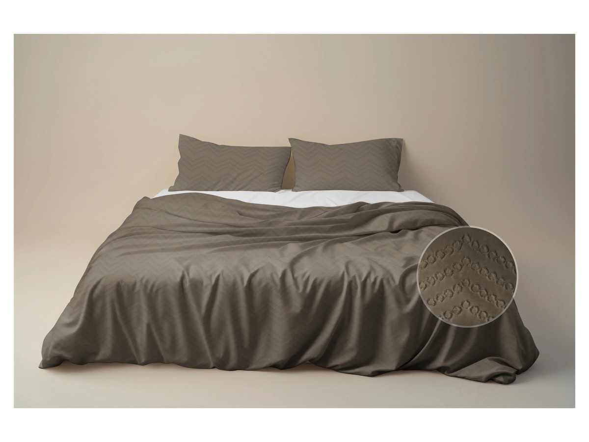 FACE-2-FACE Bettwäsche Boho Style in Taupe, B/H: 200 x 220 cm, inklusive 2 Kissen B/H: 80 x 80 cm - Bild 2