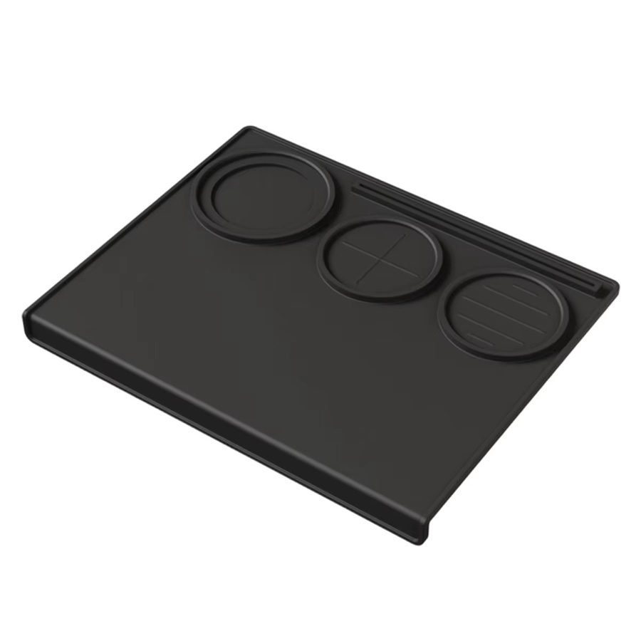 Leeseph Kaffee-Tampermatte aus Silikon in Schwarz, B/T: 20 x 25 cm - Bild 6