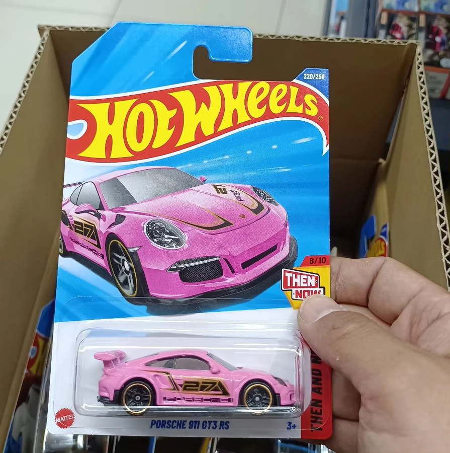 Hot Wheels Porsche 911 GT3 RS, Druckguss-Modellauto, 1:64, Pink, ab 3 Jahren - Bild 3