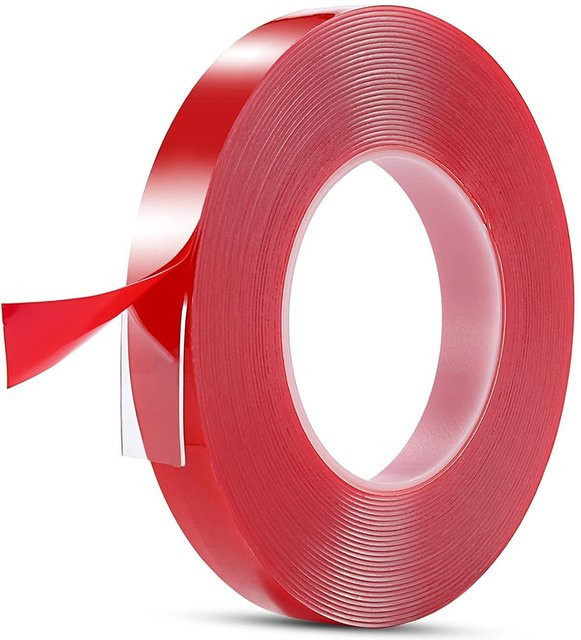Doppelseitiges Klebeband transparent, wasserfest und spurlos, 10 m Länge - Bild 1