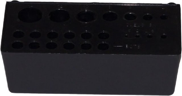 Küpper Systemhalter-Box aus Kunststoff in Schwarz mit 26 Einstecklöchern für Durchmesser 1,9 bis 16,4 mm - Bild 3