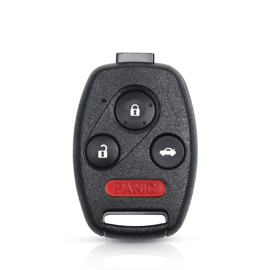 Keyyou Auto Schlüsselgehäuse für Honda Accord Civic CRV Pilot, Ersatz-Remote-Shell mit 2/3/4 Tasten, Farbe: Schwarz - Bild 1