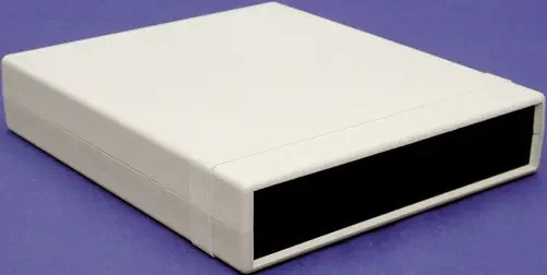 Hammond Electronics 1598DSGYPBK Instrumenten-Gehäuse aus Polystyrol in Grau, B: 18,0 cm, T: 20,6 cm, H: 6,4 cm - Bild 1