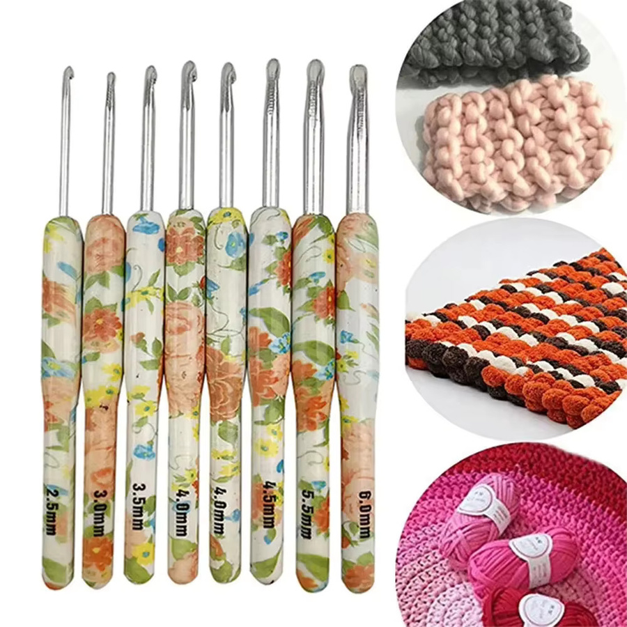8-teiliges Häkelwerkzeug-Set von NOTIONSLAND in Pink und Multicolour für DIY-Bastelarbeiten - Bild 3