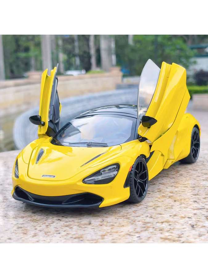 RMZ city 720S Legierungsautomodell, Cabrio Sportwagen, 1:18, Gelb - Bild 5