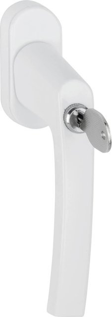 AnsaPro Fenstergriff D/K Druckknopf aus Aluminium in Weiß, B/T/H: 195 x 145 x 30 mm - Bild 1
