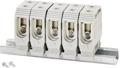 Hensel Verbindungsklemme KS 35 flexibel in Weiß, 5-polig, für Leiterquerschnitte 6-35 mm² - Bild 1