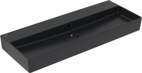 V&B Waschtisch Memento 2.0 mit Überlauf in Pure Black Matt, Breite: 120 cm, Tiefe: 47 cm - Bild 1