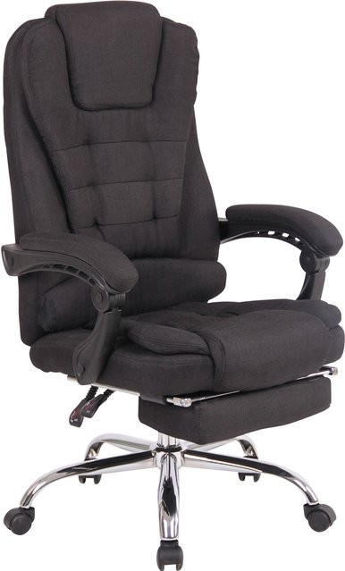 TPFLiving Bürostuhl Onix Stoff in Schwarz mit Armlehnen und Rollen für Home-Office und Büro - Bild 1