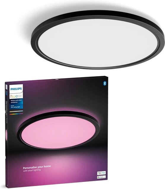 Philips Hue LED-Panel Tento White & Color Ambiance XL Schwarz Durchmesser: 54,2 cm - Bild 1