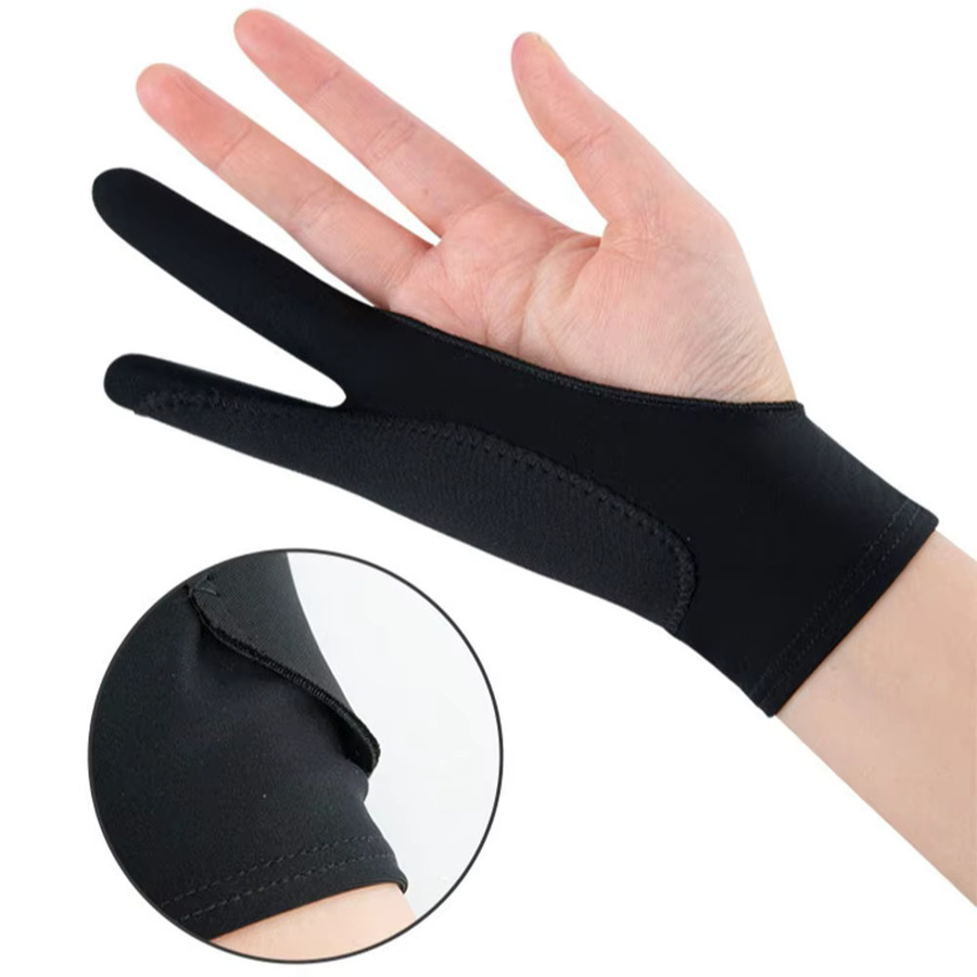 Anti-Touch Malhandschuhe für digitales Zeichnen und Ölgemälde in Schwarz für Erwachsene - Bild 6