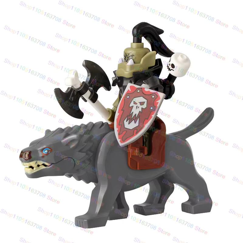 DR.TONG Mittelalterliche Militär-Ork-Soldat-Figur, Bausteine - Bild 2