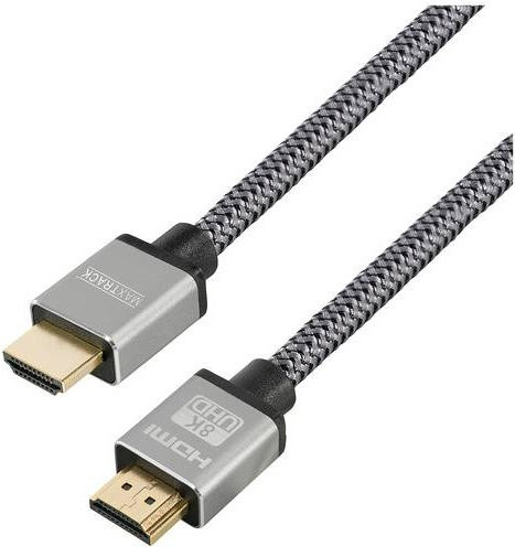Maxtrack HDMI Anschlusskabel 8K UHD Schwarz, Länge: 3,00 m - Bild 1