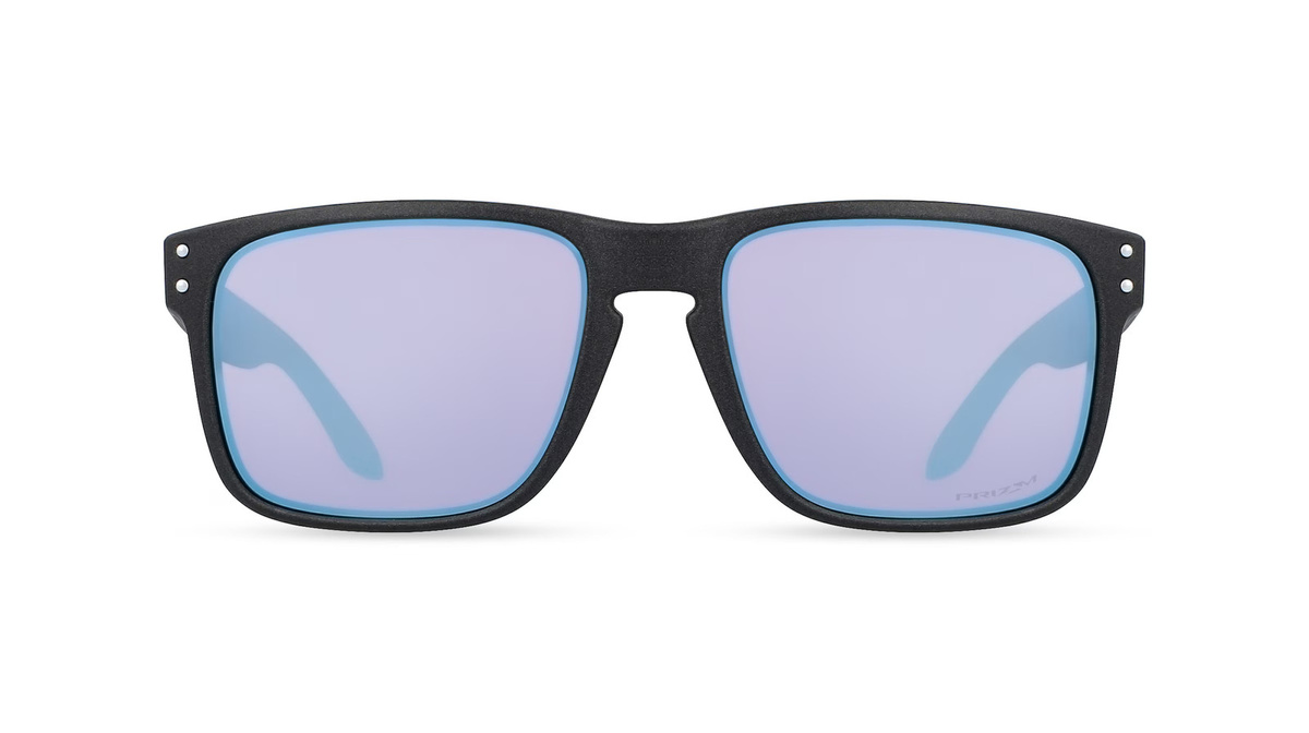 Oakley OO9102 Holbrook Sonnenbrille, Vollrand, Quadratisch, Kunststoff, Silber, Blue, Herren - Bild 1