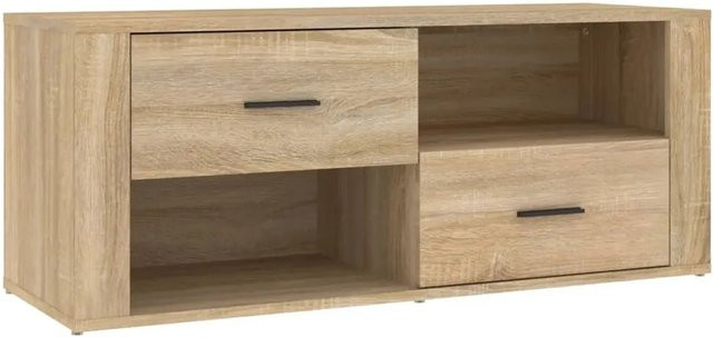 vidaXL TV-Schrank Modell 3 aus Holzwerkstoff in Braun, B/T/H: 100 x 35 x 40 cm - Bild 1