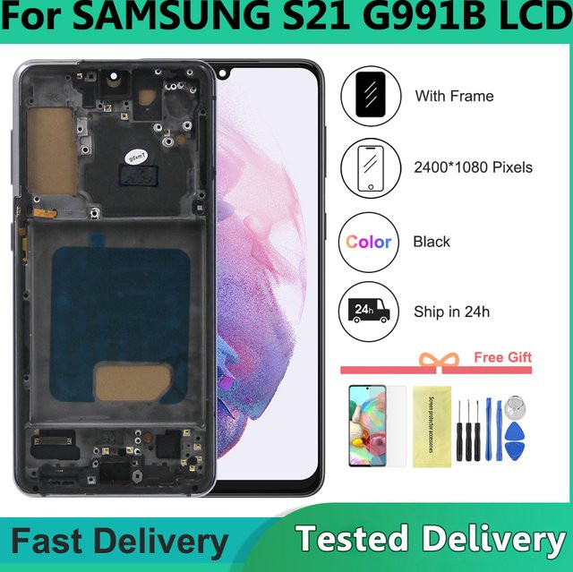 Samsung S21 5G TFT Display mit LCD Touchscreen Digitizer Ersatz in Schwarz - Bild 1