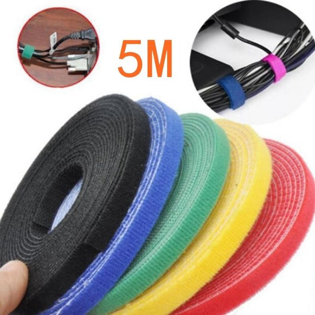 Wiederverwendbare Nylon-Kabelbinder von Home Lifestyle als 5 Meter Rolle in Blau - Bild 1