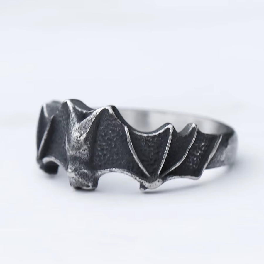 Ring Edelstahl, Silber, Unisex, Drachen Nacht Wut - Bild 4