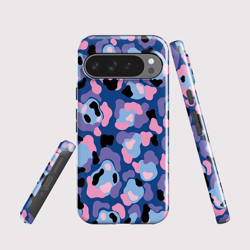 Fcicicase Handyhülle mit Leopardenmuster für Google Pixel 9, 10 Pro XL, 10, 9 Pro, 10A, 7A, 8A in Multicolour, doppelschichtige Schutzhülle aus Acryl - Bild 2