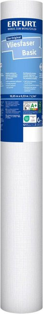 Erfurt Vliestapete Basic 108, weiß, B/L: 53 x 1005 cm - Bild 1