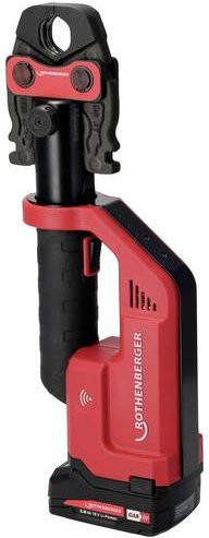 Rothenberger ROMAX COMPACT III Set U16-20-25 Akku-Pressmaschine in Rot mit 2Ah Akku und CAS System - Bild 1