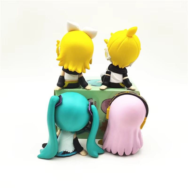 Bandai Anime PVC Figur Hatsune Miku Luka Kagamin Rin Len Sammelfigur Mehrfarbig Höhe: 5 cm - Bild 2