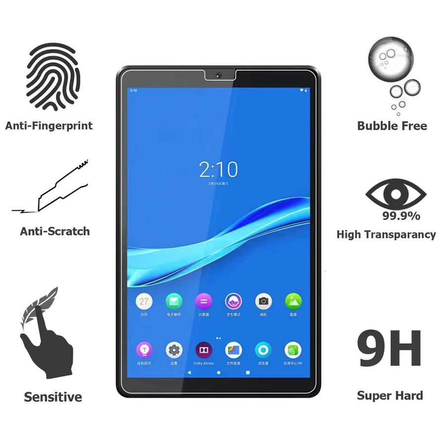 2er-Pack Displayschutz aus gehärtetem Glas für Lenovo Tab M10 Plus FHD 10,3 Zoll TB-X606F X606X, transparent - Bild 2