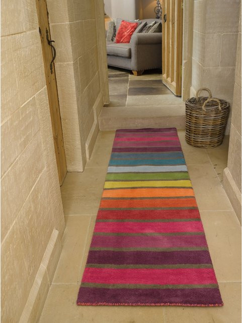 Wollläufer DERWENT Kadima Design bunt gestreift B/T: 60 x 300 cm - Bild 1