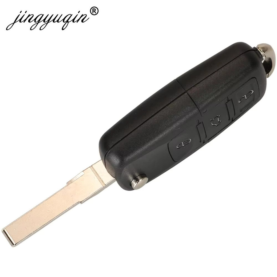 Jingyuqin Fernbedienung Autoschlüssel Anhänger 315MHz ID48 für Volkswagen VW Golf Passat Jetta Käfer und Skoda Octavia Superb, Schwarz - Bild 4
