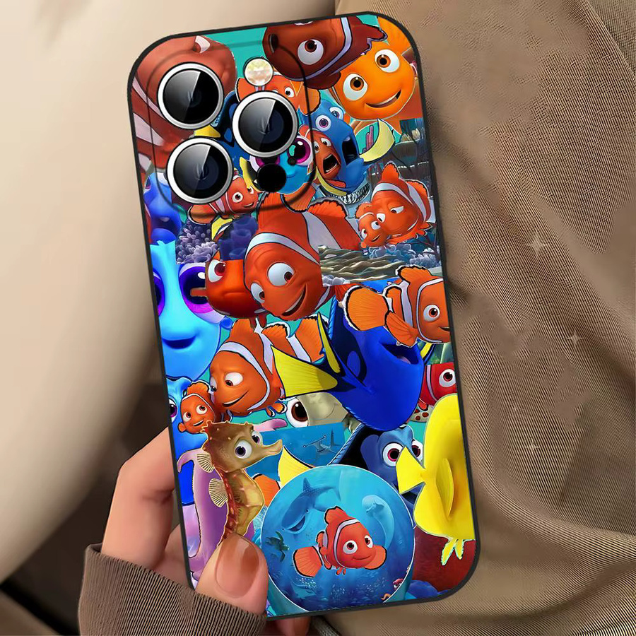 Mesuca Anime Film F-Finding N-Nemo Handyhülle für iPhone 17 16 15 14 13 12 11 Pro Max Plus Mini aus weichem TPU in Multicolour - Bild 5