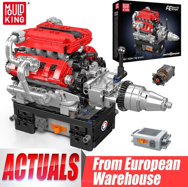 Mould King FE Sportwagen V8-Motor, Baustein-Set, motorisiert - Bild 1