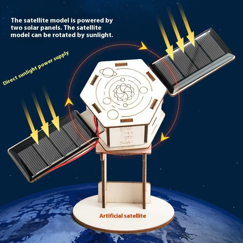 Fashnics Weltraummodell Luft- und Raumfahrt Satellit Montagespielzeug - Bild 3