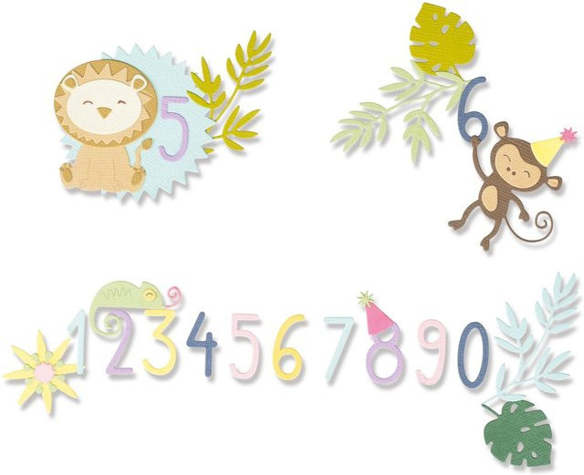 Sizzix Thinlits Stanzschablone Jungle Fun - Bild 1