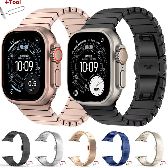 Uhrenarmband Metal Links für Apple Watch, Edelstahl, Unisex - Bild 1
