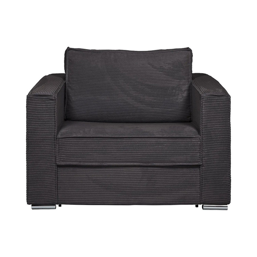 Vente-unique Schlafsessel Loreto Anthrazitgrau Breite: 128 cm - Bild 2