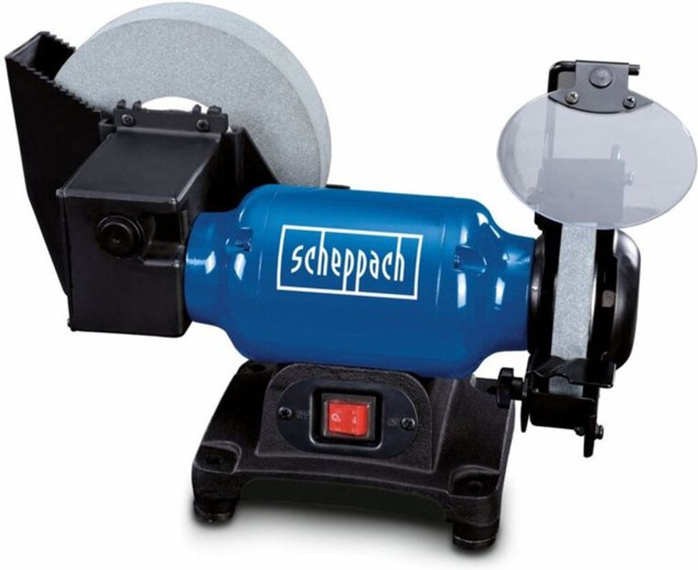 Scheppach BG200W Nass-Trocken-Schleifmaschine in Blau mit 250W Leistung - Bild 2